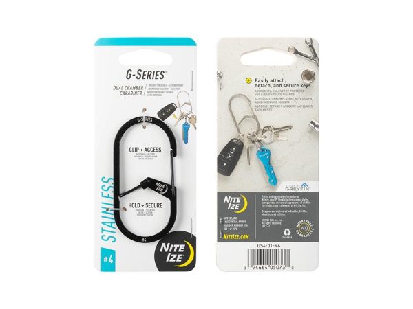 G-SERIES™ DUAL CHAMBER CARABINER, black - size 4