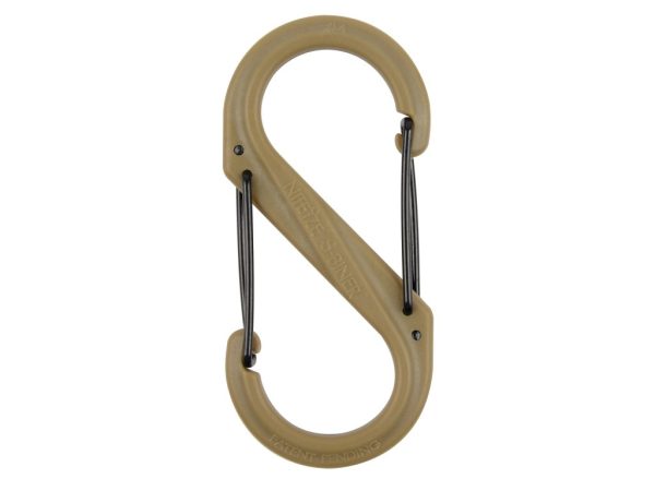 S-BINER® PLASTIC DUAL CARABINER, coyote - size 4 S-BINER® PLASTIC DUAL CARABINER, coyote - size 4