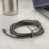 GEAR TIE® REUSABLE RUBBER TWIST TIE™ (2pcs), coyote - length 6"