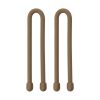 GEAR TIE® REUSABLE RUBBER TWIST TIE™ (2pcs), coyote - length 6"