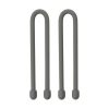 GEAR TIE® REUSABLE RUBBER TWIST TIE™ (2pcs), Charcoal - length 6"