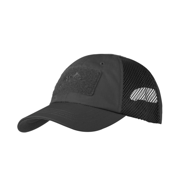 HELIKON BASEBALL VENT Cap with Velcro Adjustment, Ripstop - Black