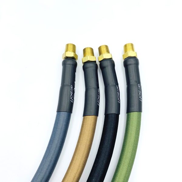 EPeS IGL HPA S&F Braided Hose, 20 cm, QD Foster + 1/8 NPT - Grey EPeS IGL HPA S&F Braided Hose, 20 cm, QD Foster + 1/8 NPT - Grey