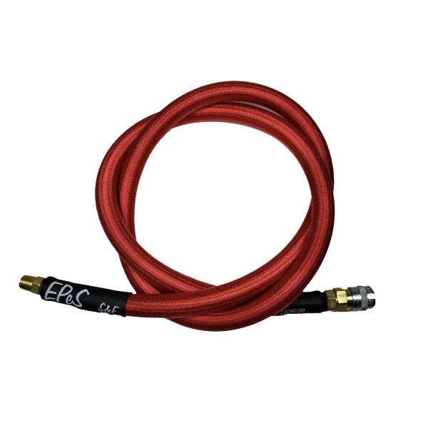 EPeS HPA S&F Braided Hose, 100 cm, QD Foster + 1/8 NPT - Red EPeS HPA S&F Braided Hose, 100 cm, QD Foster + 1/8 NPT - Red