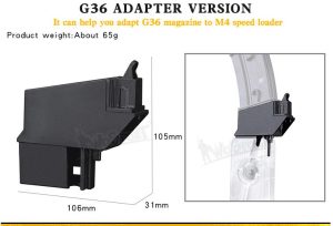 Lever Speedloader G36 Adapter - Black