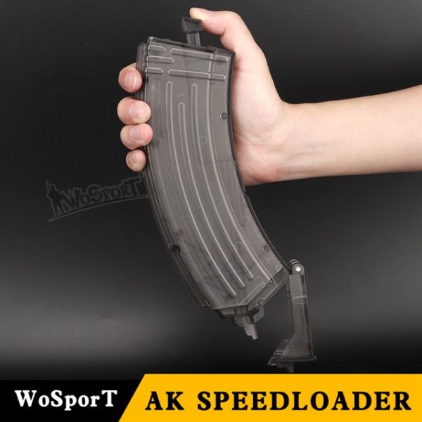 Speedloader type AK, 1000 BBs - Transparent (dark)