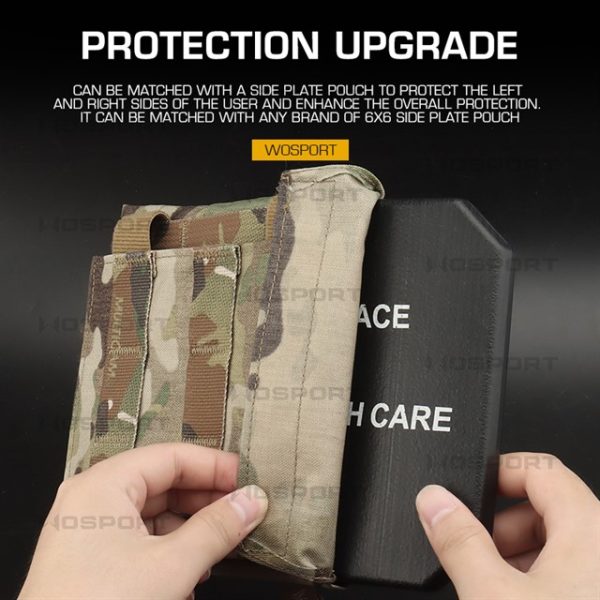 Tactical Side Pads 6x6'' Dummy - plastic (2PCS) - Black Tactical Side Pads 6x6'' Dummy - plastic (2PCS) - Black