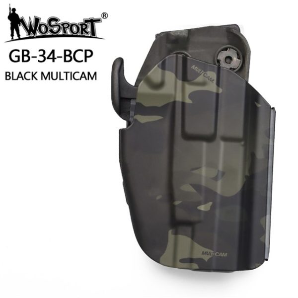 WST GB-34 Universal Holster for Compact Pistols, Right Hand - Multicam Black WST GB-34 Universal Holster for Compact Pistols, Right Hand - Multicam Black