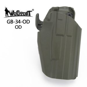 WST GB-34 Universal Holster for Compact Pistols, Right Hand - Green WST GB-34 Universal Holster for Compact Pistols, Right Hand - Green