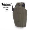 WST GB-34 Universal Holster for Compact Pistols, Right Hand - Tan WST GB-34 Universal Holster for Compact Pistols, Right Hand - Tan