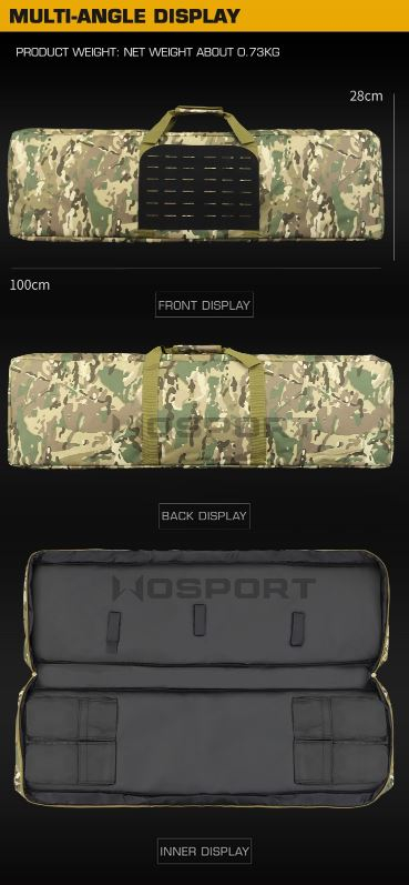 WST laser MOLLE gun bag 100cm - Black