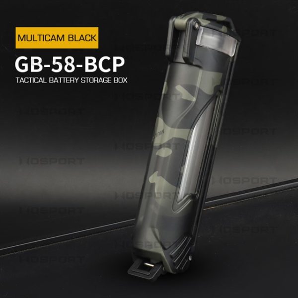 WST Tactical MOLLE Battery Storage Box – MC Black WST Tactical MOLLE Battery Storage Box – MC Black
