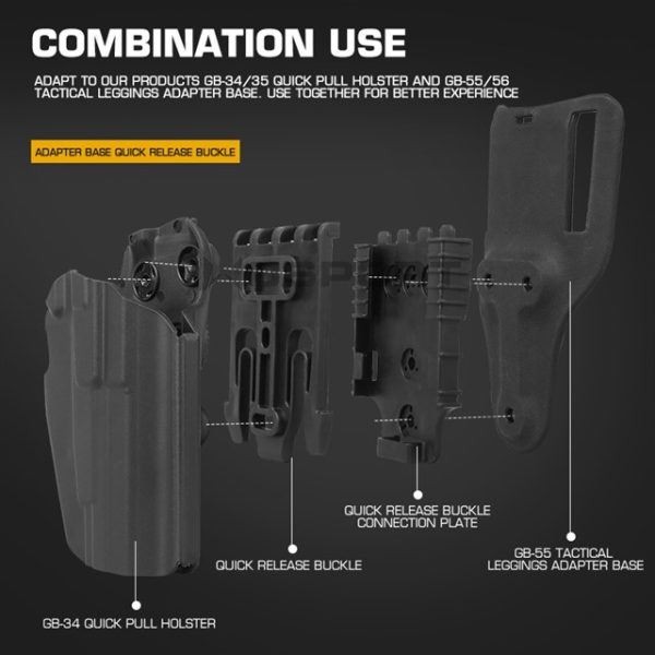 WST Quick Locking System Kit for QLS Holsters – Tan WST Quick Locking System Kit for QLS Holsters – Tan