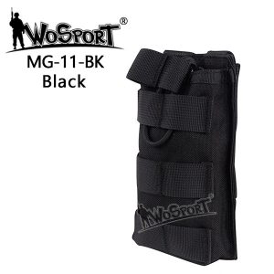 WST MOLLE Open Single M4 / AR15 Magazine Pouch – Black WST MOLLE Open Single M4 / AR15 Magazine Pouch – Black