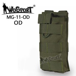 WST MOLLE Open Single M4 / AR15 Magazine Pouch – Green