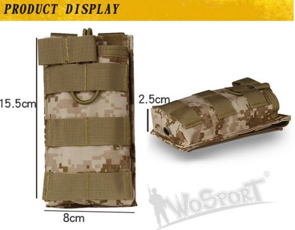 WST MOLLE Open Single M4 / AR15 Magazine Pouch – Tan WST MOLLE Open Single M4 / AR15 Magazine Pouch – Tan