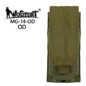 WST MOLLE AR15 / M4 Single Magazine Closed Pouch – Green WST MOLLE AR15 / M4 Single Magazine Closed Pouch – Green