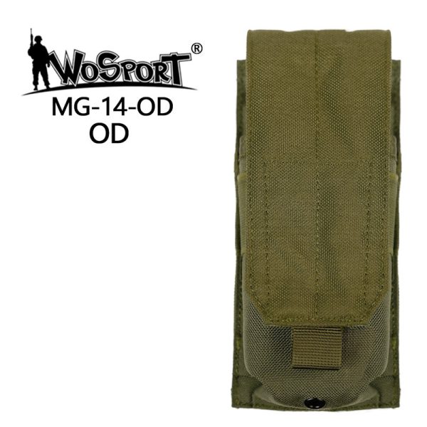 WST MOLLE AR15 / M4 Single Magazine Closed Pouch – Green WST MOLLE AR15 / M4 Single Magazine Closed Pouch – Green