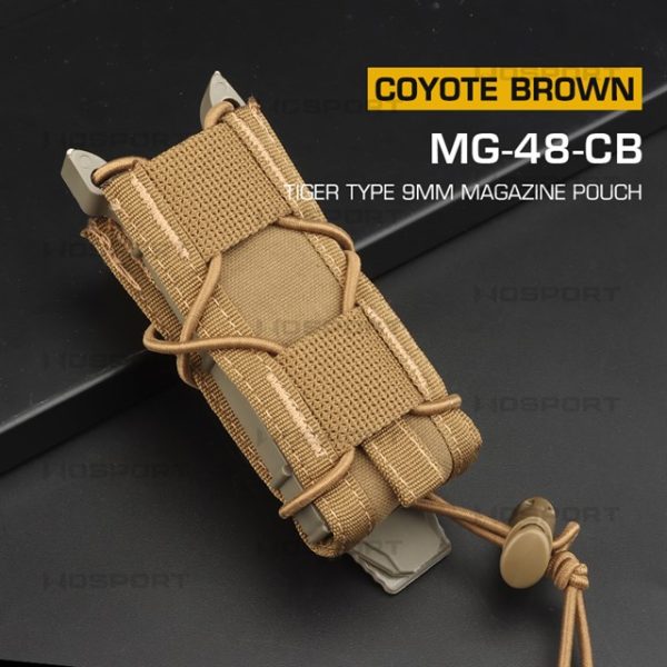 WST TIGER Type Pistol Magazine MOLLE Pouch – Coyote