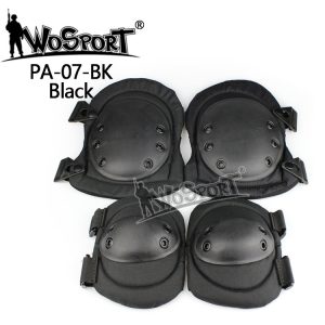 WST SWAT Knee and Elbow Pads Set – Black WST SWAT Knee and Elbow Pads Set – Black