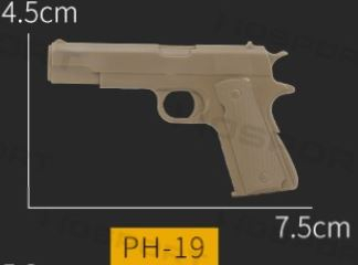 WST 1911 Pistol 3D PVC Patch – Tan