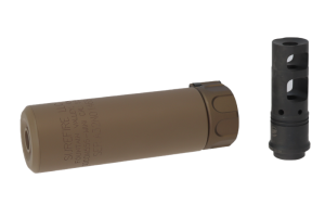 Angry Gun QD Mini SOCOM556 Silencer (Full Markings), 14- mm (CCW) - Tan Angry Gun QD Mini SOCOM556 Silencer (Full Markings), 14- mm (CCW) - Tan