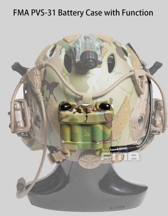FMA PVS-31 Functional NVG Battery Case with IR Beacon - MC FMA PVS-31 Functional NVG Battery Case with IR Beacon - MC