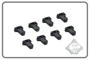 FMA Enlarged Magazine Pouch Pull Tabs, 8 pcs - Black