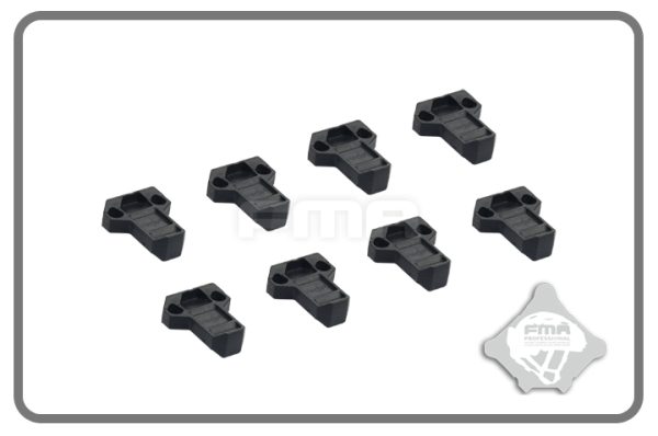 FMA Enlarged Magazine Pouch Pull Tabs, 8 pcs - Black