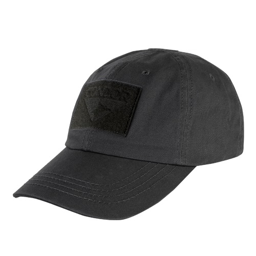 CONDOR Tactical Cap OPERATOR with Velcro Panels - Black CONDOR Tactical Cap OPERATOR with Velcro Panels - Black