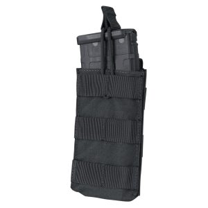 Single Open-Top M4 Mag MOLLE Pouch Black Single Open-Top M4 Mag MOLLE Pouch Black