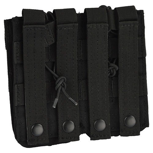 Double Open-Top M4 Mag Pouch MOLLE Black