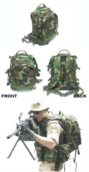 3-Day Assault Pack - Woodland Camouflage