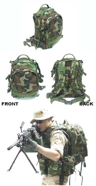 3-Day Assault Pack - Woodland Camouflage