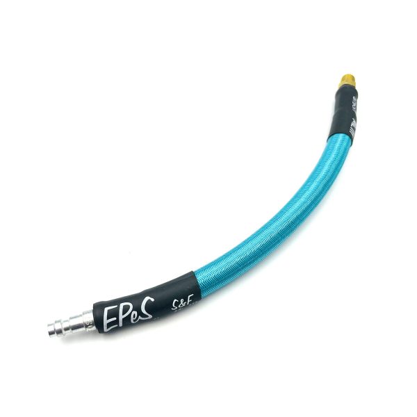 EPeS IGL HPA S&F Braided Hose, 20 cm, QD Foster + 1/8 NPT - Ocean Blue EPeS IGL HPA S&F Braided Hose, 20 cm, QD Foster + 1/8 NPT - Ocean Blue