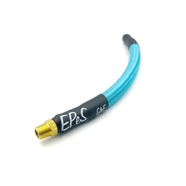 EPeS IGL HPA S&F Braided Hose, 20 cm, QD Foster + 1/8 NPT - Ocean Blue EPeS IGL HPA S&F Braided Hose, 20 cm, QD Foster + 1/8 NPT - Ocean Blue