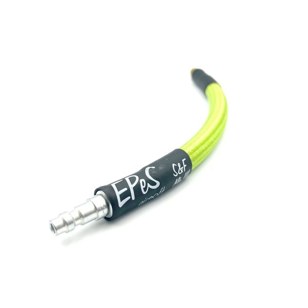 EPeS IGL HPA S&F Braided Hose, 20 cm, QD Foster + 1/8 NPT - Fresh Green