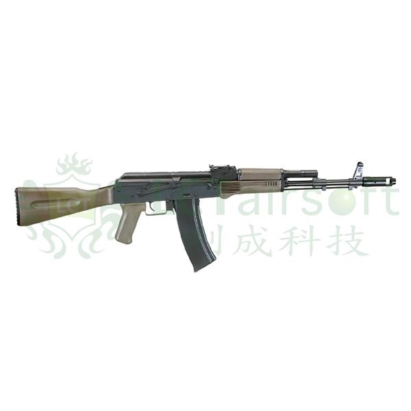 LCT AK-74M (LCK74M) Airsoft Rifle – Black / Green