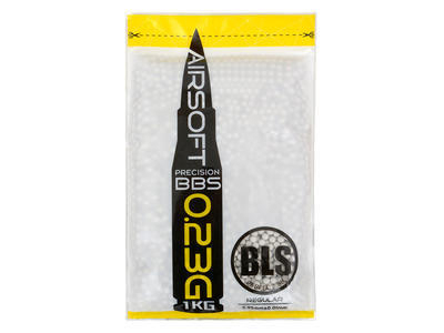 BLS PRECISION Airsoft Pellets 0.23g, 4300 BBs (Bag) - White BLS PRECISION Airsoft Pellets 0.23g, 4300 BBs (Bag) - White