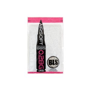 BLS PRECISION Airsoft Pellets 0.28g, 3500 BBs (Bag) - White BLS PRECISION Airsoft Pellets 0.28g, 3500 BBs (Bag) - White