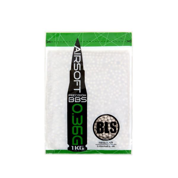 BLS PRECISION UH Airsoft Pellets 0.36g, 2800 BBs (Bag) - White BLS PRECISION UH Airsoft Pellets 0.36g, 2800 BBs (Bag) - White