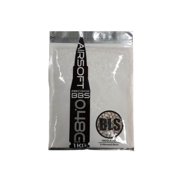 BLS PRECISION UH Airsoft Pellets 0.48g, 2080 BBs (Bag) - White BLS PRECISION UH Airsoft Pellets 0.48g, 2080 BBs (Bag) - White