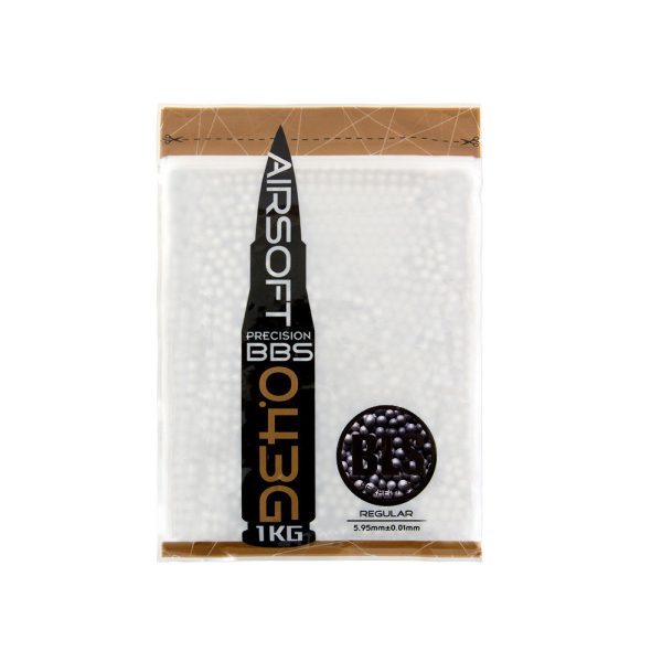 BLS STAINLESS UH Airsoft Pellets 0.43g, 2300 BBs (Bag) - Grey
