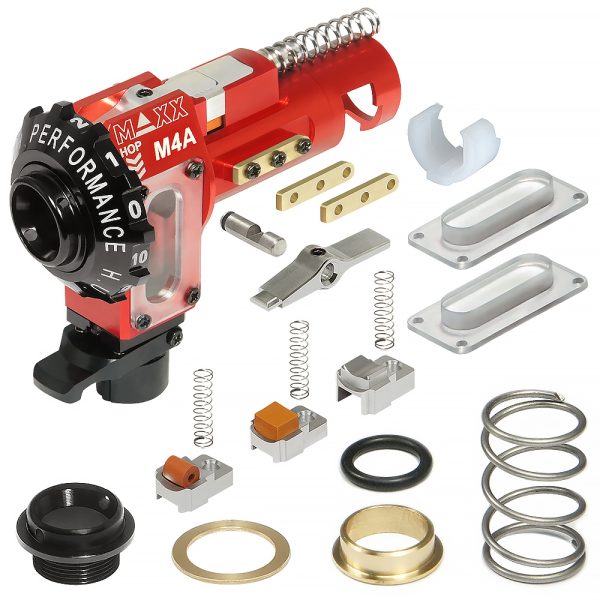 MAXX CNC Hop-up Chamber M4A PRO (AEG) – Red MAXX CNC Hop-up Chamber M4A PRO (AEG) – Red
