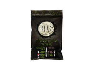 BLS BIO TRACER Airsoft Pellets 0.28g, 3500 BBs (Bag) - Green BLS BIO TRACER Airsoft Pellets 0.28g, 3500 BBs (Bag) - Green