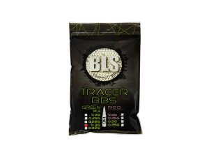 BLS BIO TRACER Airsoft Pellets 0.30g, 3300 BBs (Bag) - Green BLS BIO TRACER Airsoft Pellets 0.30g, 3300 BBs (Bag) - Green