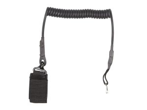 ASG Pistol Retention Lanyard with Carabiner - Black