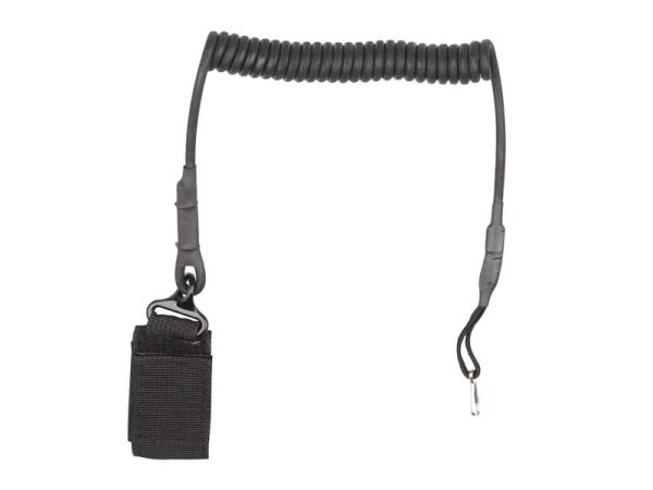 ASG Pistol Retention Lanyard with Carabiner - Black