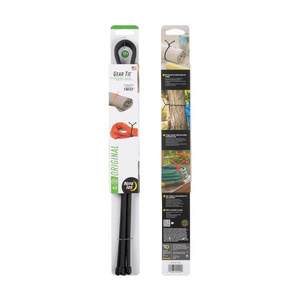 GEAR TIE® TWIST TIE, black - length 32"