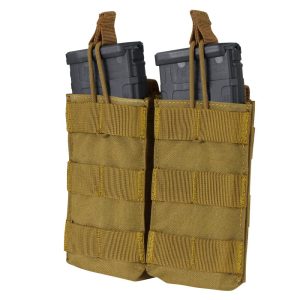 Double Open-Top M4 Mag Pouch MOLLE COYOTE Double Open-Top M4 Mag Pouch MOLLE COYOTE